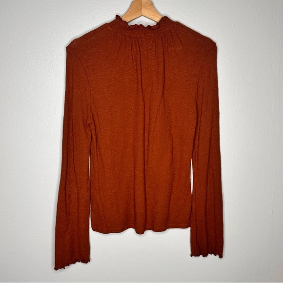 Madewell Texture & Thread Ruffled Mockneck Top - Picture 7 of 10